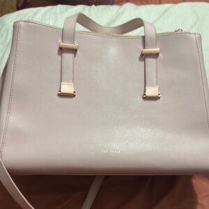 Ted Baker Pink Tote Bag with Gold Accents